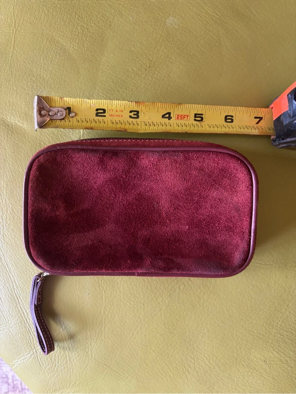 Vintage Coach Burgundy Suede Travel Jewelry Case Organizer Y2K